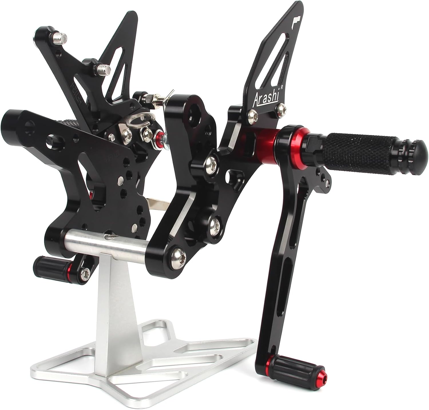 Adjustable Rearsets for Kawasaki Ninja 500 Z500 2024-2025 ABS include, Motorcycle Accessories Parts Black