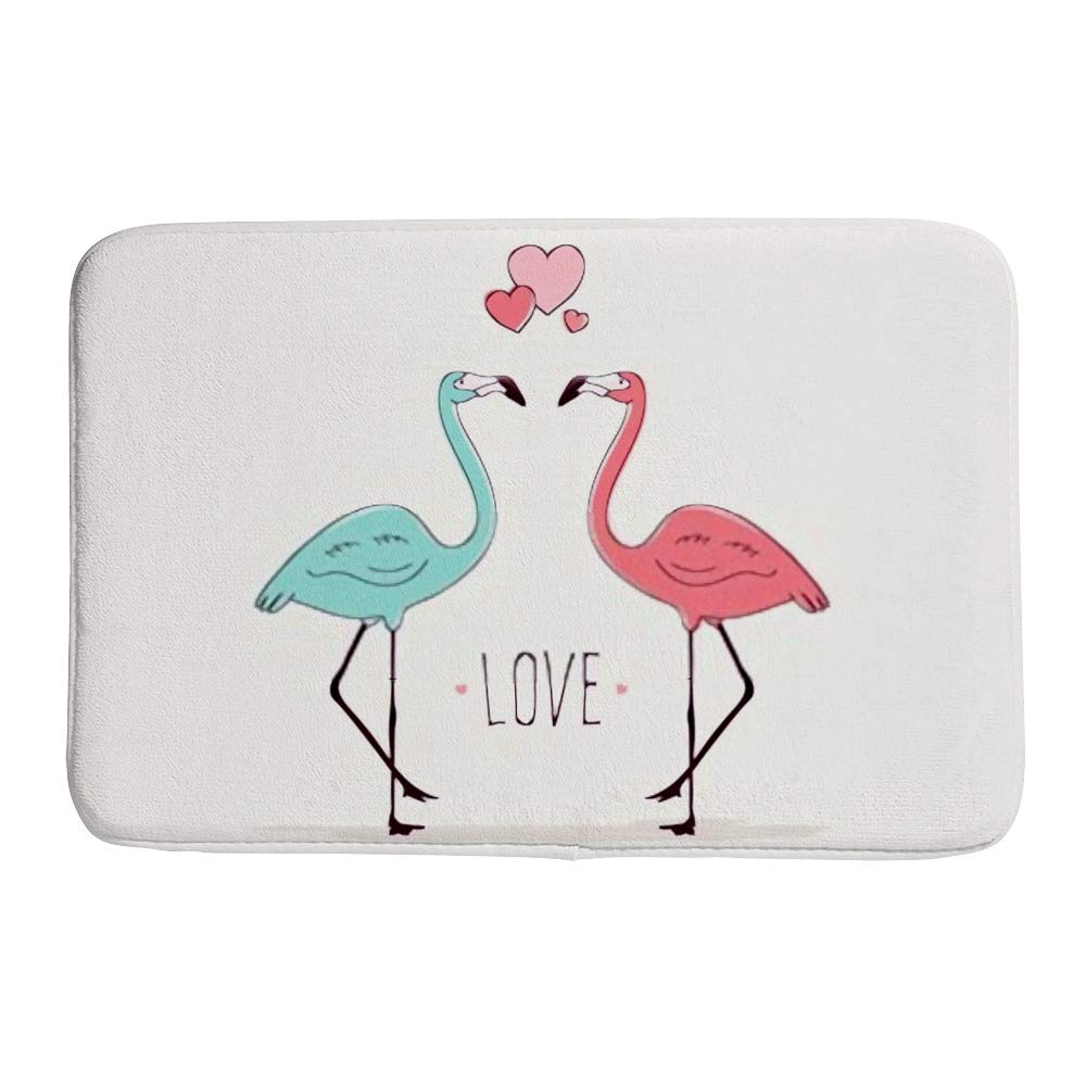 Tapis de bain flamant rose pour éviter les glissades et absorber l'eau du carrelage