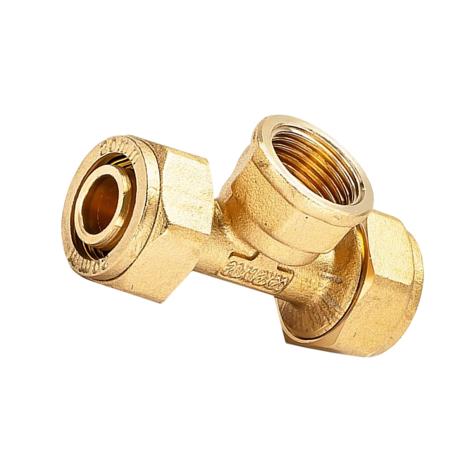 Male/Female Thread Brass Pipe Fitting Replacement 3 Ways Pipe Joint Connector for Hot and Cold Water Systems Enduring Water Oil Adapter