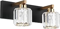 Vista 23 de Aipsun Lámparas de tocador de baño, 6 luces, cromadas, para baño, accesorios de iluminación de tocador de cristal (excluye bombilla)
