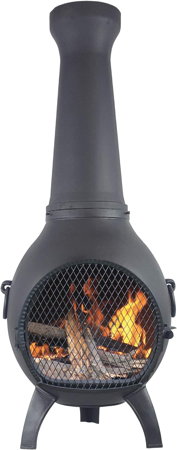 CAST Aluminum Prairie Wood Burning Chiminea in Charcoal.