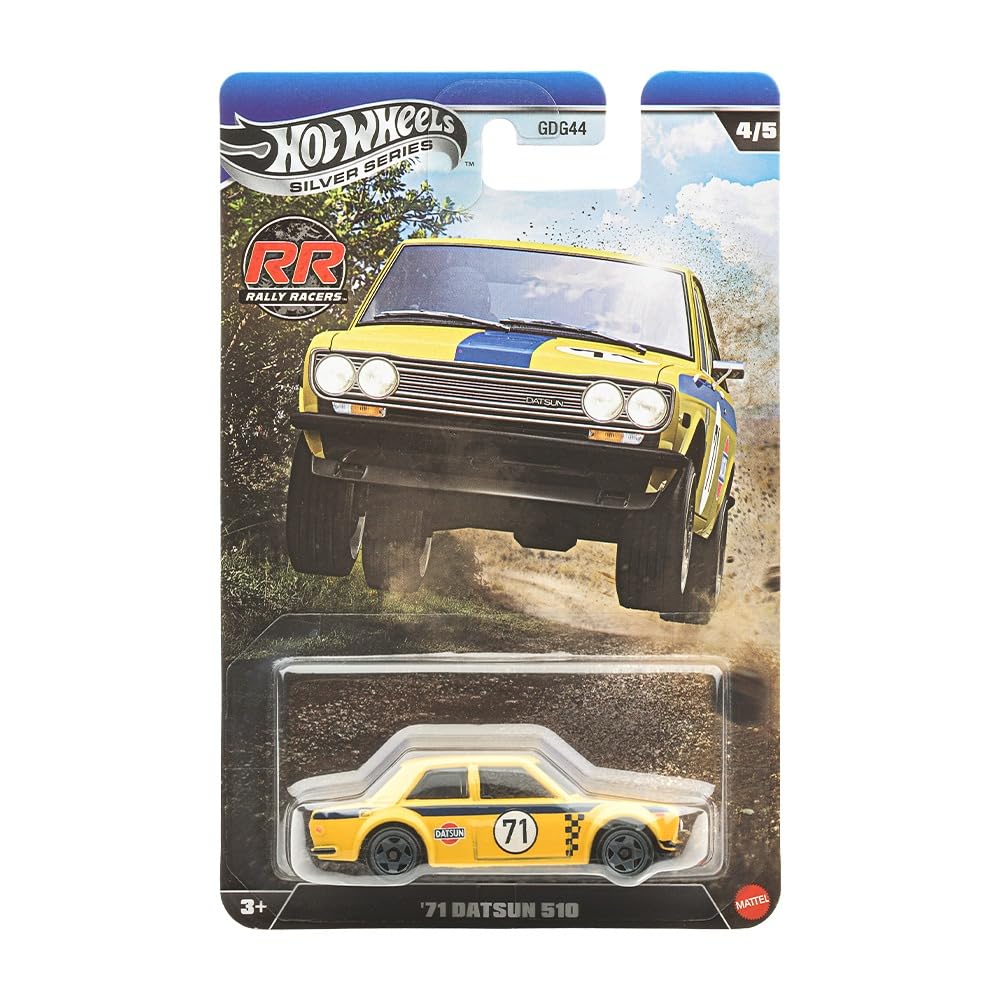 Hot Wheels Silver Series Rally Racers '71 Datsun 510 [Yellow] 4/5