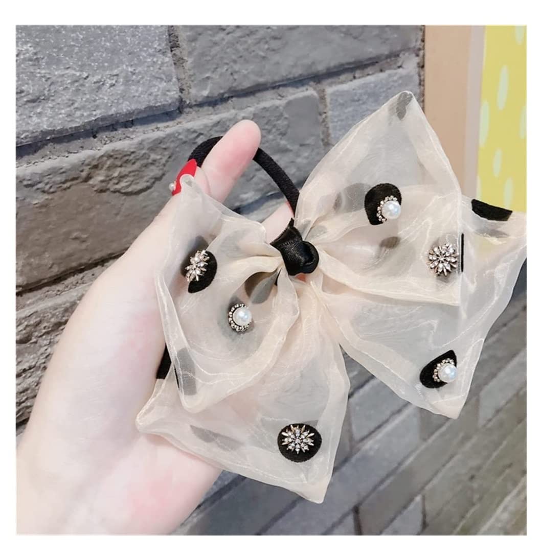 Scrunchies Haargummi 2 Stücke Haarschmuck Kopf Seil Chiffon Gaze Tuch Haar Ring Gummiband Frauen Zopfgummi Elastische