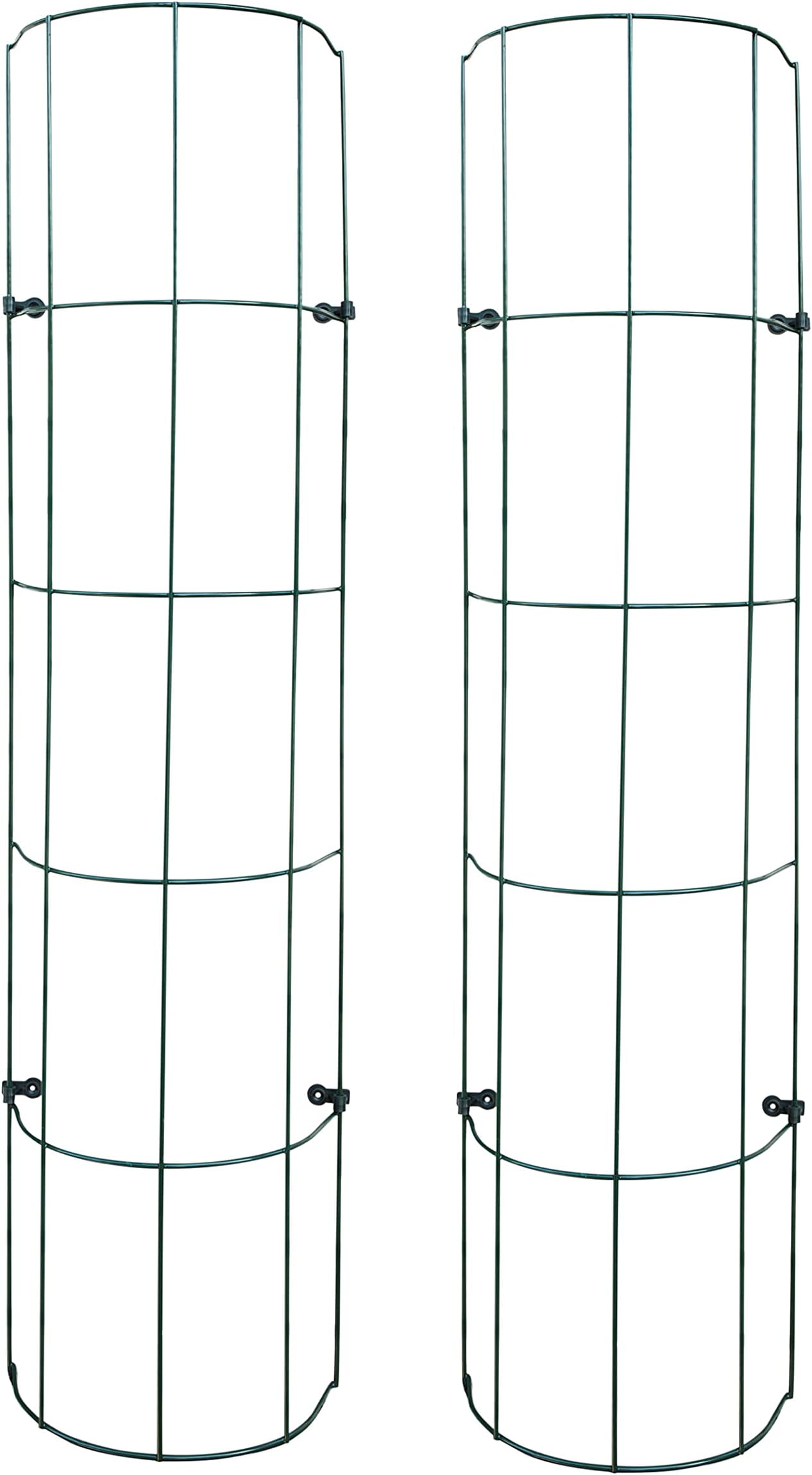 Relaxdays Rankgitter Metall, halbrund, zum Stecken, Rankhilfe für