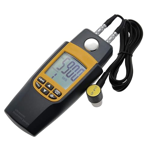 Medidor de espesor Profesional Digital Ultrasónico Probador de Espesor Rango de Herramienta de Medición 1.2~8.858 in 0.05-8.8inch Medidor de Espesor