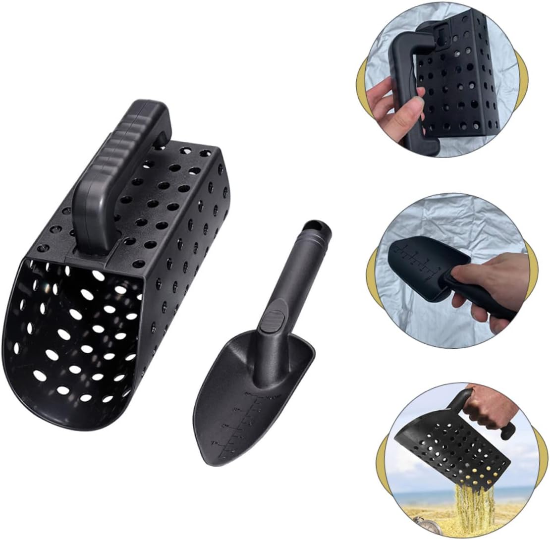 YARNOW 1 Set Portable Sand Scoop Kit for Detecting Treasures Shovel and Scoop Tool for Beach and River Treasure Hunting Great Present for Outdoor Enthusiasts