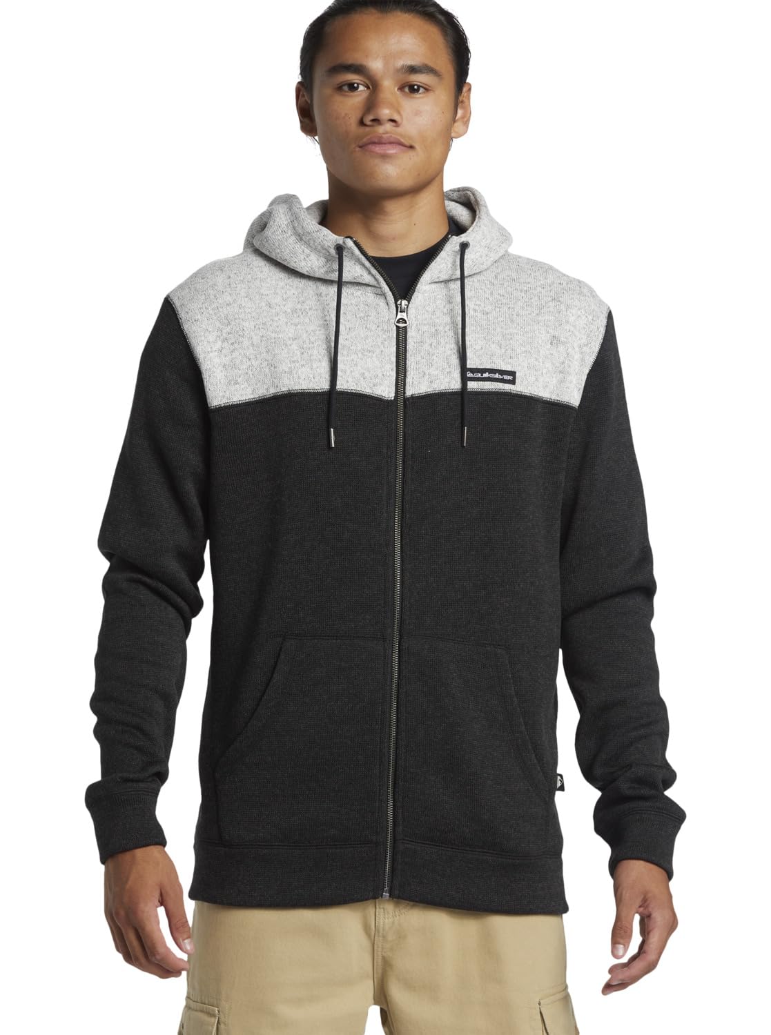 Quiksilver Fleece with zipper KELLER BLOCK ZIP Men Black XS
