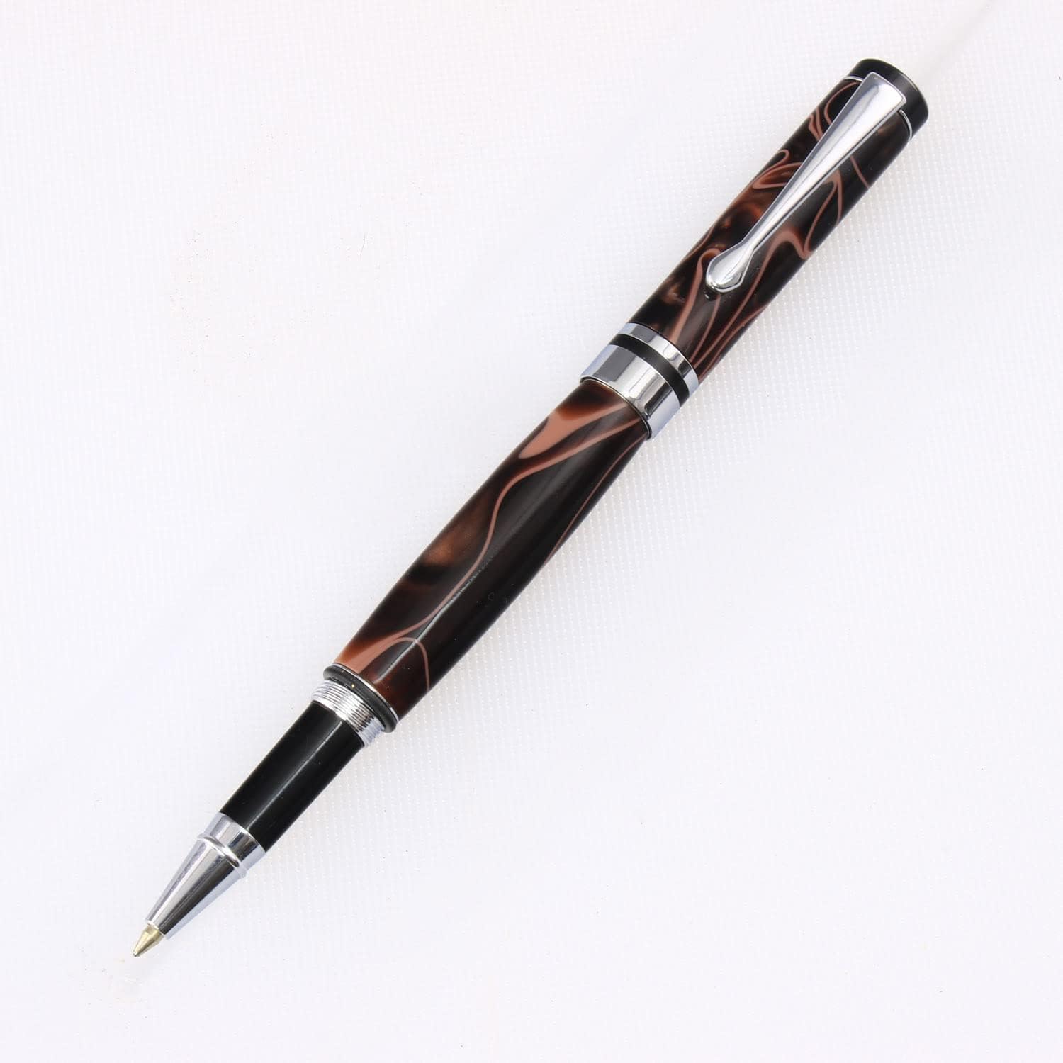 Legacy Woodturning, Classic Rollerball Pen Kits - Gold & Silver Variety, 6 Pack, Includes 3 Gold, 3 Chrome