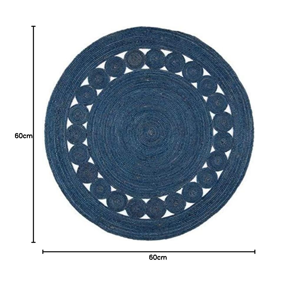 Tapis Rond En Jute D 120 Cm Multicolore Zanavi - Tapis salon et chambre