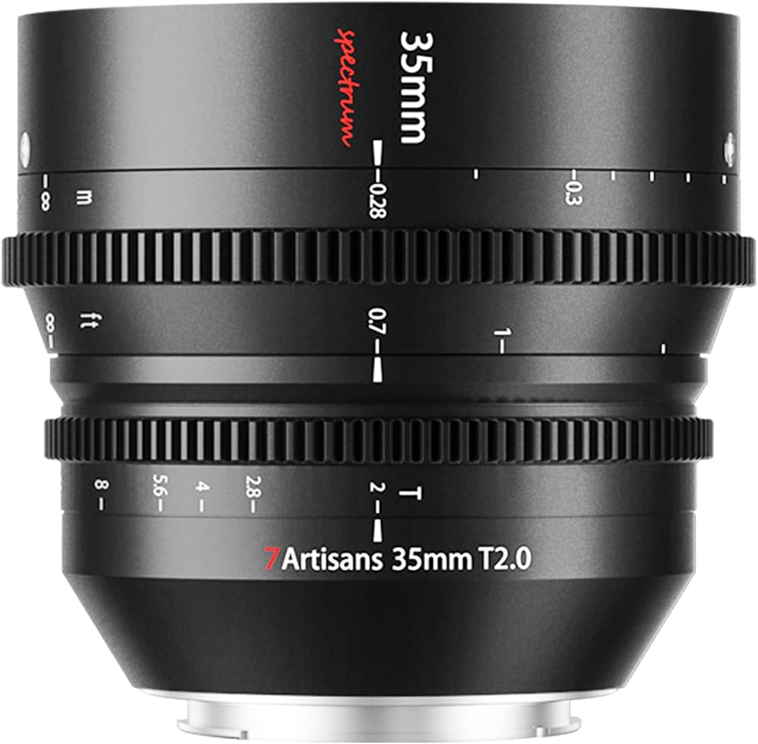 7artisans 35mm T2.0 Large Aperture Full Frame Cine Lens LMount, Manual