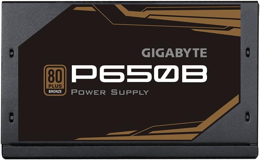 New Product Gigabyte P650B 80 Plus Bronze 650W, Quiet HYB Fan, Active Power Protection, Power Supply GP-P650B New Deal Gigabyte P650B 80 Plus Bronze 650W, Quiet HYB Fan, Active Power Protection, Power Supply GP-P650B