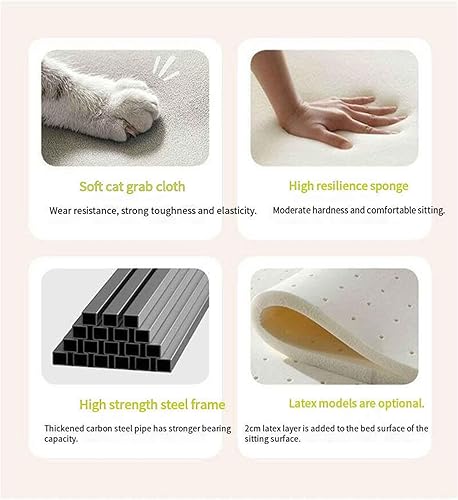 Miniatura 6 de Moderno diseño minimalista 3 en 1 sofá cama individual plegable portátil sillón cama sofá cama sala sofá con respaldo, adecuado para salas de estar