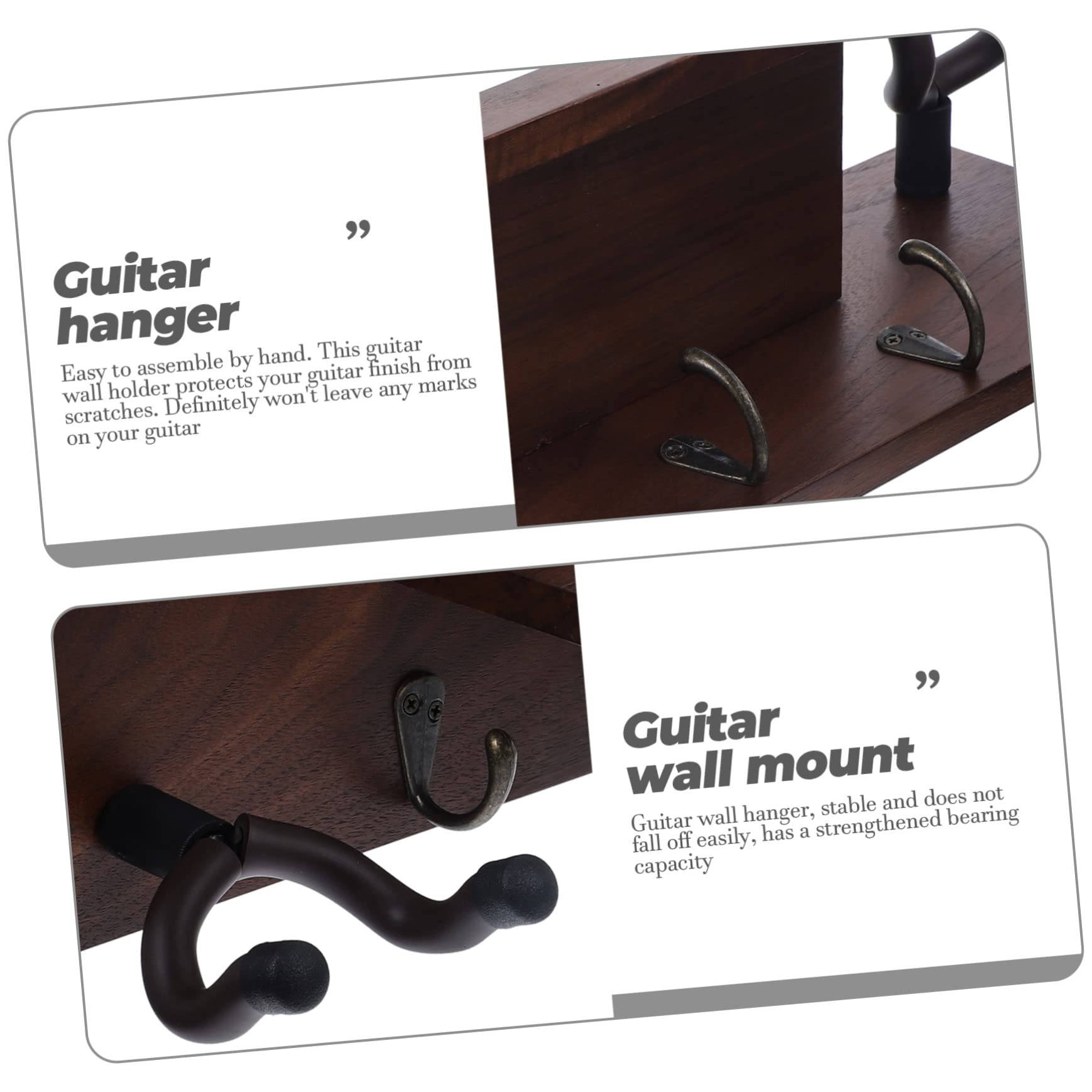 BESPORTBLE Wandhalterung für Gitarren und Streichinstrumente Multifunktionale Gitarrenaufhängung für Akustikgitarre Ukulele Violine und Bass Professioneller Gitarrenständer mit Sicherer