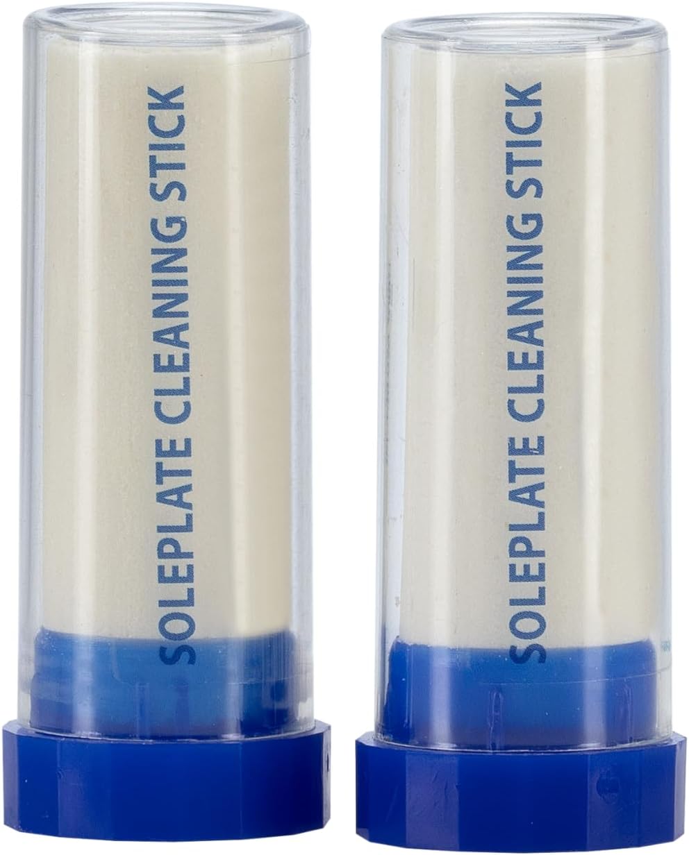 CARE+PROTECT Soleplate Cleaning Sticks for Steam Irons - Universal, Professional Descaler, Ideal for Removing Limescale, Stains and Deposits, Makes Ironing Easier, Pack of 2 Sticks, White