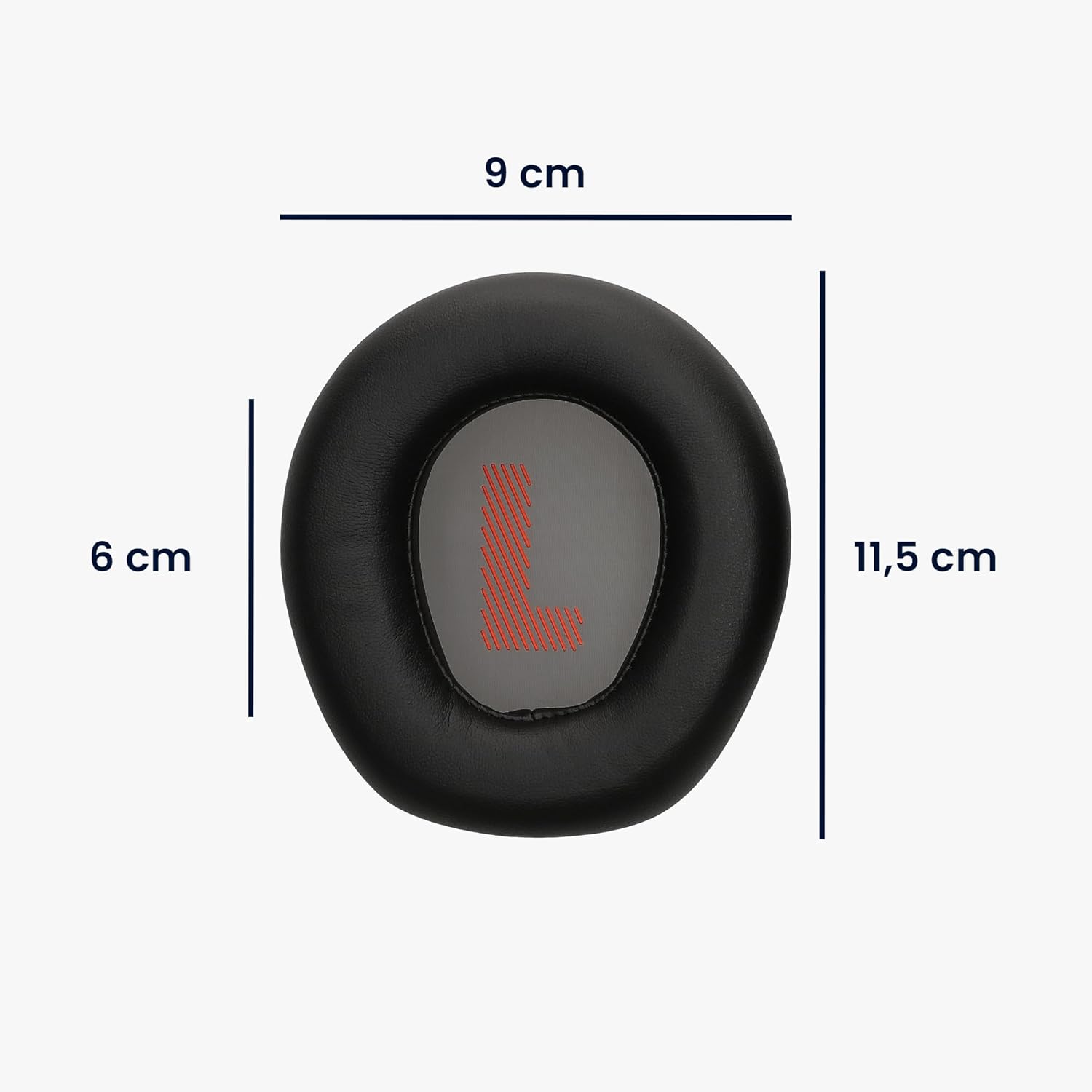 kwmobile Ear Pads Compatible with JBL Quantum Q910 / Q910X / Q910P Earpads - 2X Replacement for Headphones - Black