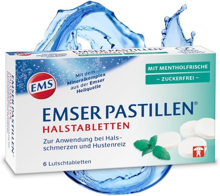 EMSER Pastillen Halstabletten mit Menthol zuckerfrei, 30 pcs. Tablets