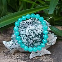 Vista 8 de 12MM Tiger Eye Bracelet Men Natural Golden Yellow Cats Eye Handmade Stretch Jewelry for about 8 inch Wrist Size Bring Luck Fortune Courage