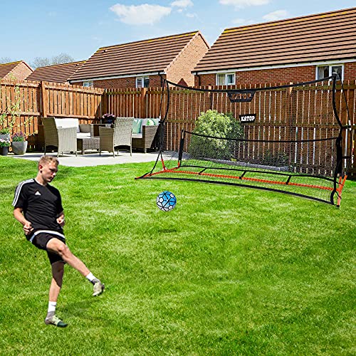 Katop Soccer Rebounder Net Portable, 2 In 1 Soccer Goal Net With Heavy Duty All Weather Metal Frame,7 Ft X 4 Ft #TOP6