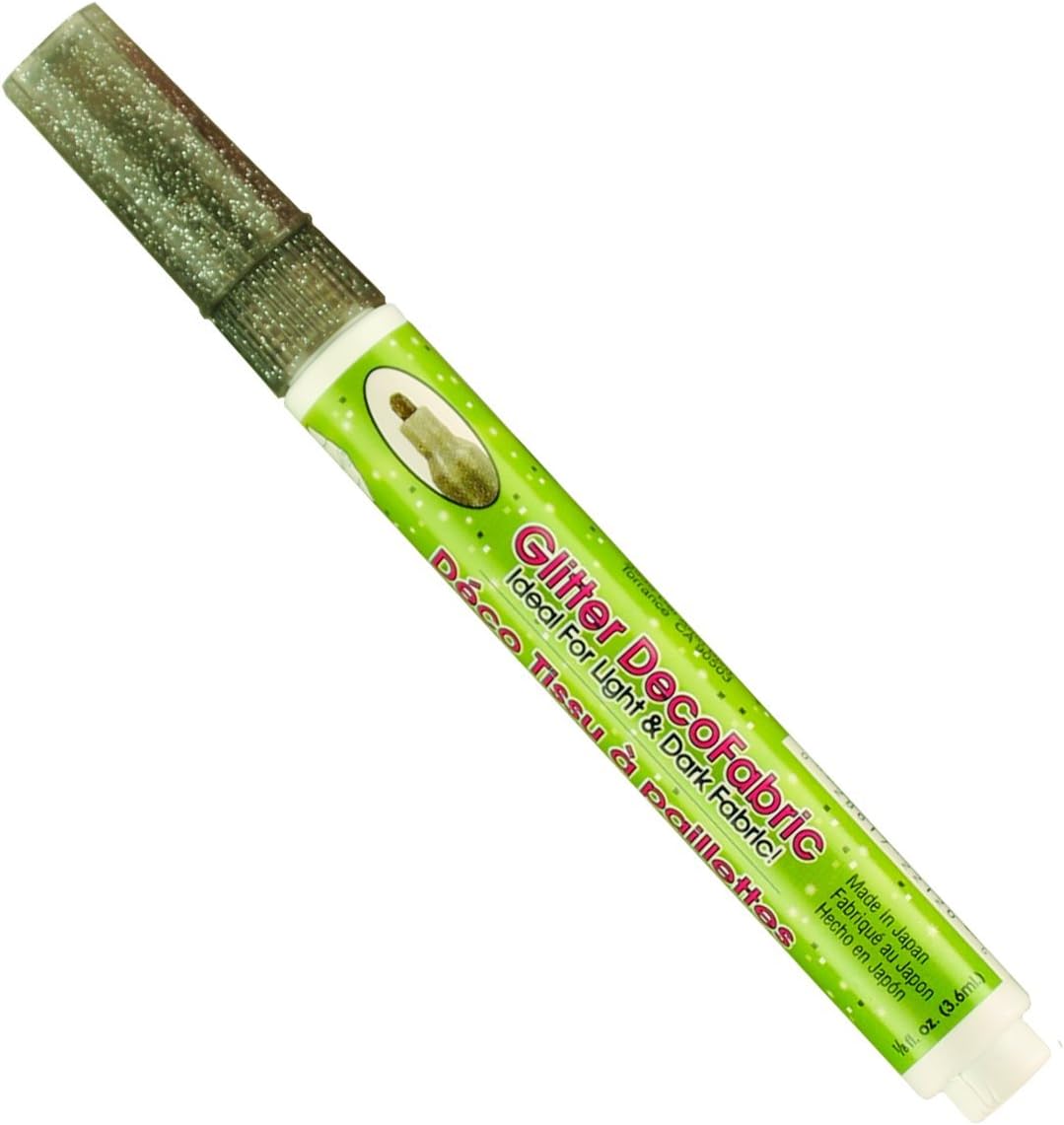 Uchida Marvy Deco Fabric Fine Point Tip Glitter Marker Art