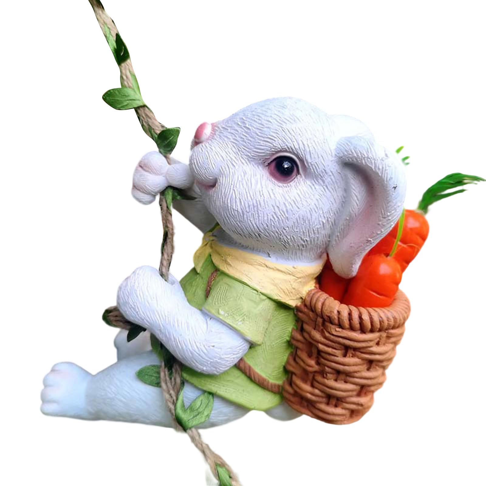Décoration extérieure lapin en résine pour sublimer une cour terne