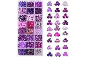 PH PandaHall Purple Beads for Christmas Tree