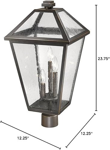 Miniatura 10 de Z-Lite Accesorio de montaje de poste exterior de 3 luces 579PHXLR-ORB