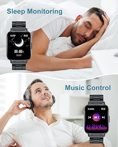 Miniatura 4 de LIGE Reloj inteligente para hombres para hacer y responder llamadas rastreador de fitness con frecuencia cardíacamonitor de sueño calorías