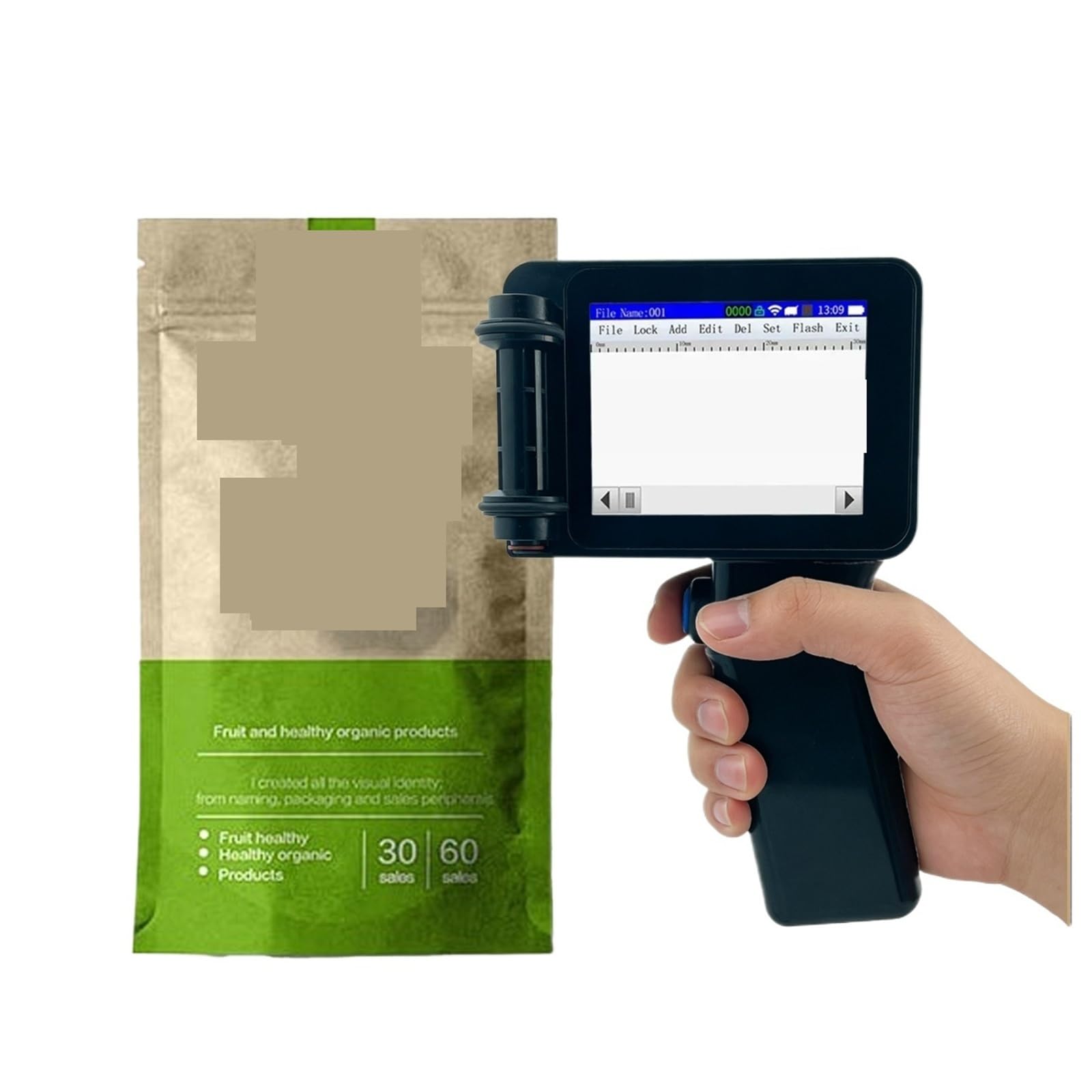 Merhovo One Color Inkjet Printer, 12.7Mm Mini Handheld Inkjet Printer Portable Variable Barcode Qr Code Counter Coding Machine