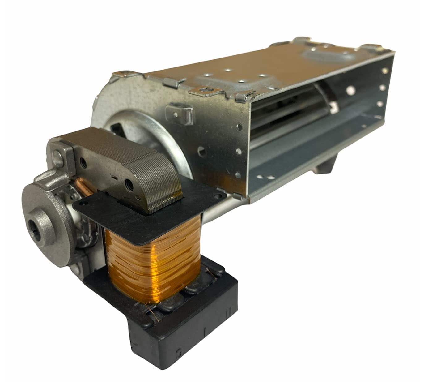ERICAMBI, Ventilador tangencial para estufas de pellets TGA 60/1-120/15 Emmevi - Fergas 112414, diámetro del ventilador 60 mm, tamaño de la boquilla: 124 x 40 mm, longitud total 185 mm