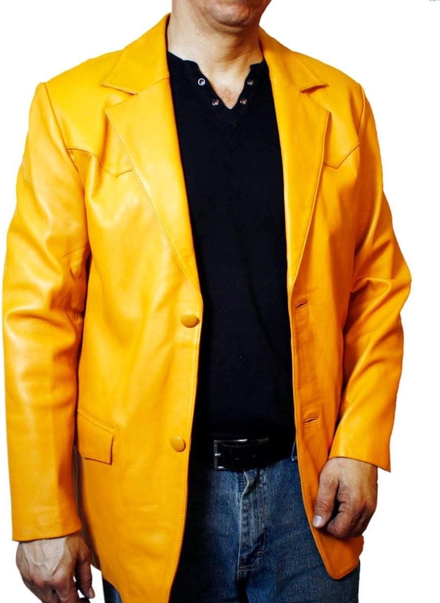 Men's Traditional Western Blazer Genuine Soft Lamb Leather