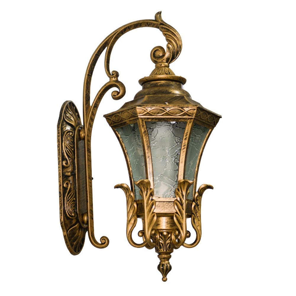 Lanterne murale extérieure LED style européen chic pour villa et jardin
