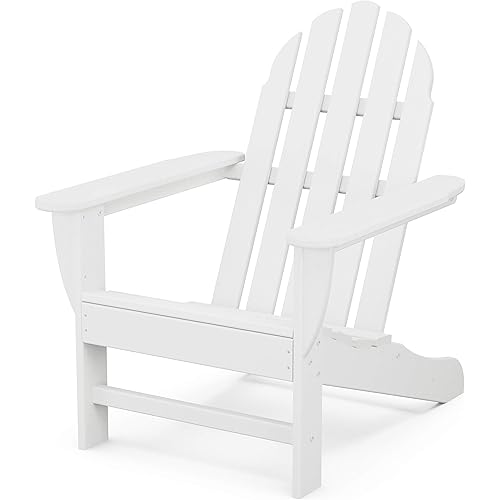 POLYWOOD AD4030WH Classic Outdoor Adirondack Chair, White