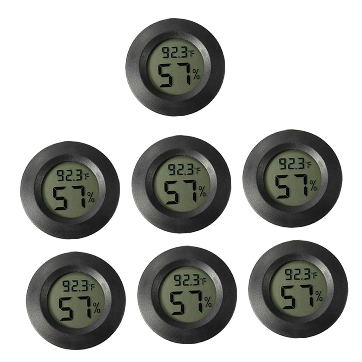 Kisangel 21piezas Mini Digital Higrómetro Para Terrarios Medidor De Temperatura y Humedad Accesorios Para Hábitat De Reptiles Pantalla Digital Uso Interior y Exterior