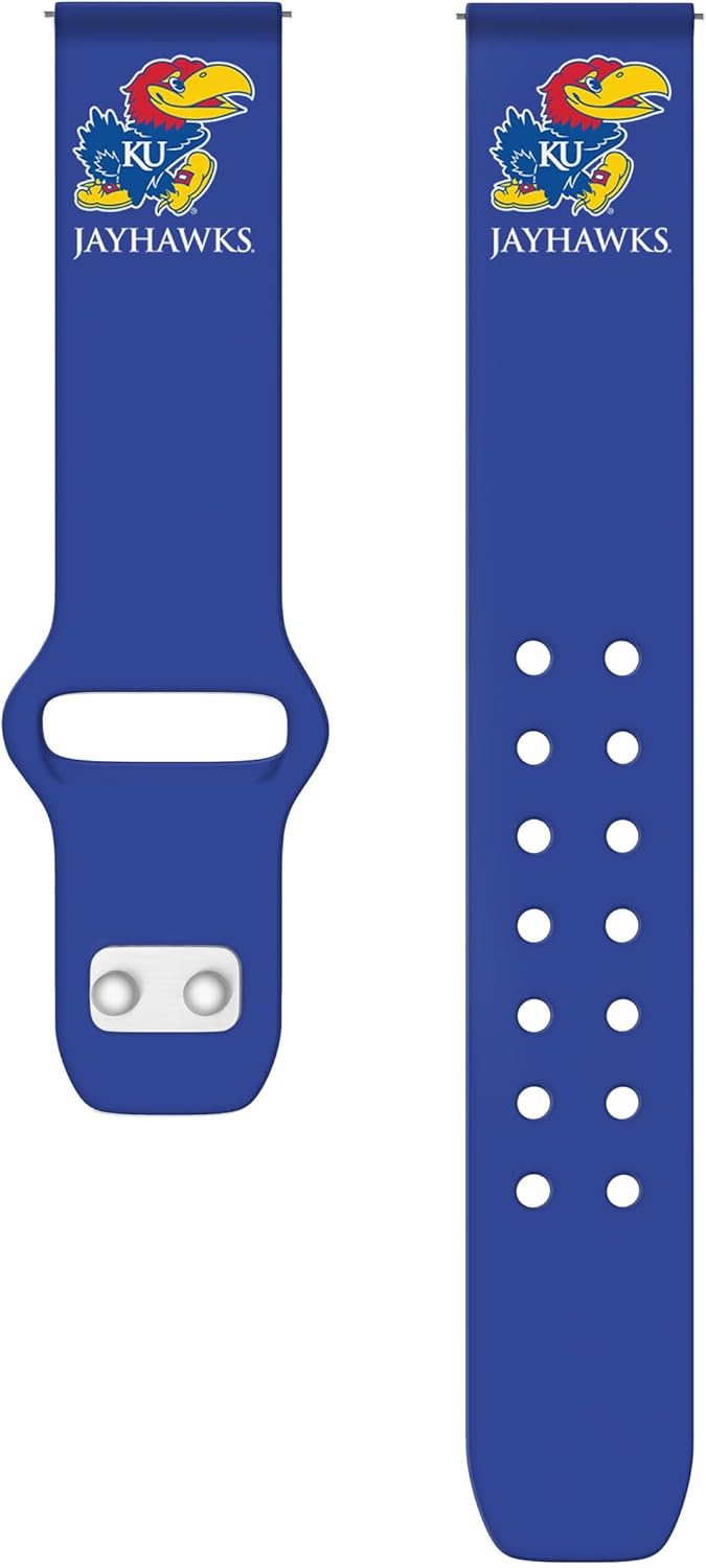 Affinity Bands Kansas Jayhawks HD Watch Band Compatible with Samsung Galaxy Watch and more