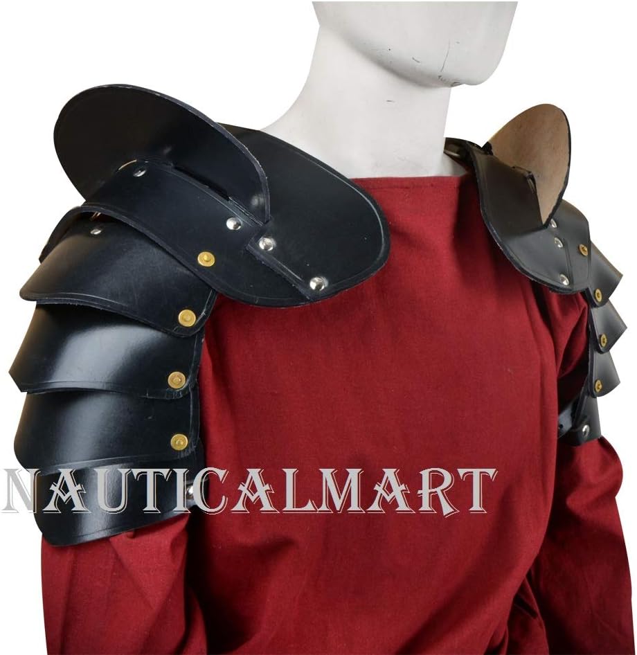 NauticalMart Medieval Leather Breaker Pauldrons
