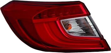 DEPO-317-19AQL-AF For Honda Accord Sedan 18-19 Tail Light Assembly Outer LH