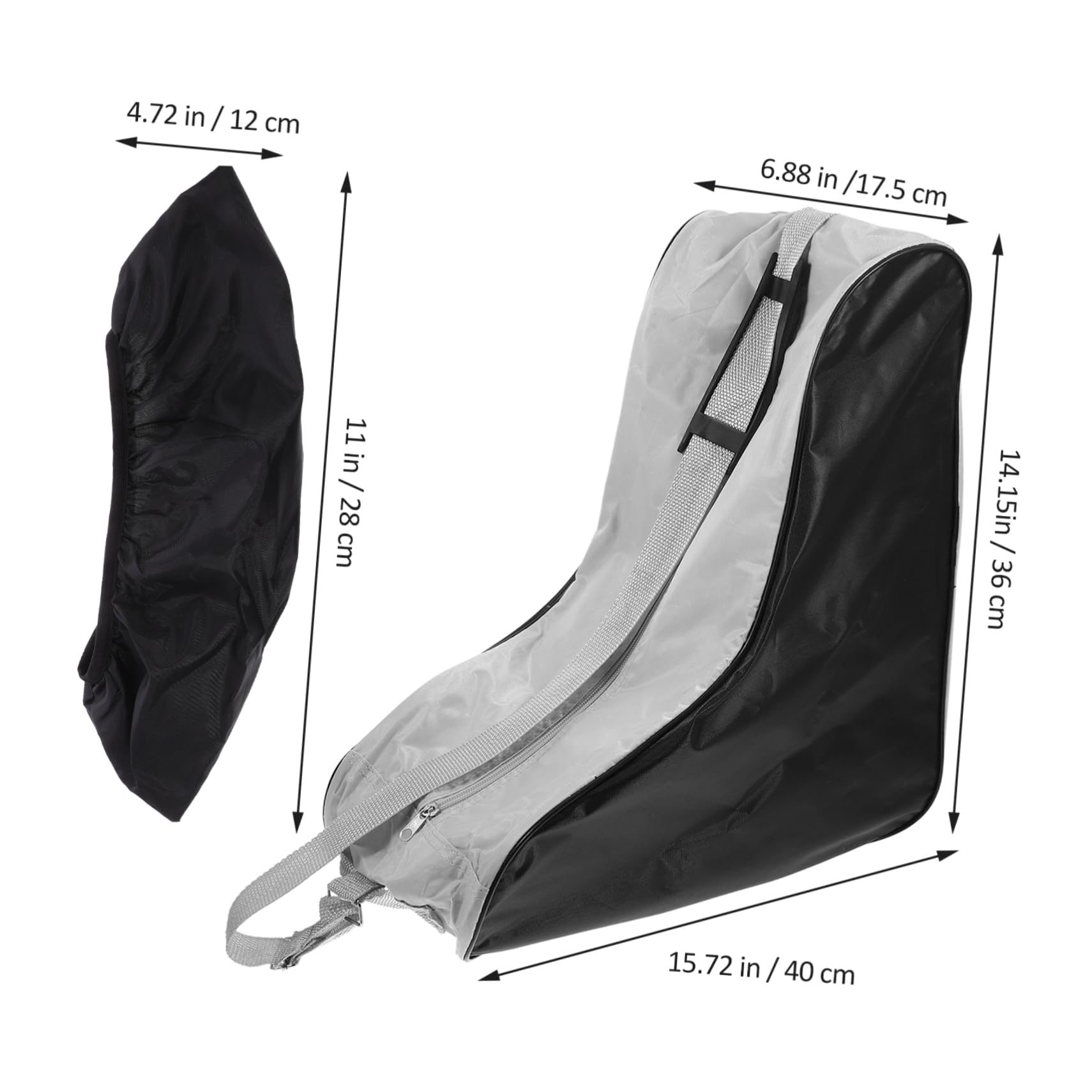 OSOLADY Roller Skates Bag Skates Shoe Pouch 1 Set of 3 Pcs Oxford Material Easy to Use