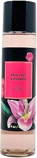 Bath and Body Fine Fragrance Mist Body Spray (8 FL OZ / 236 ML, Pink Lily & Bamboo)