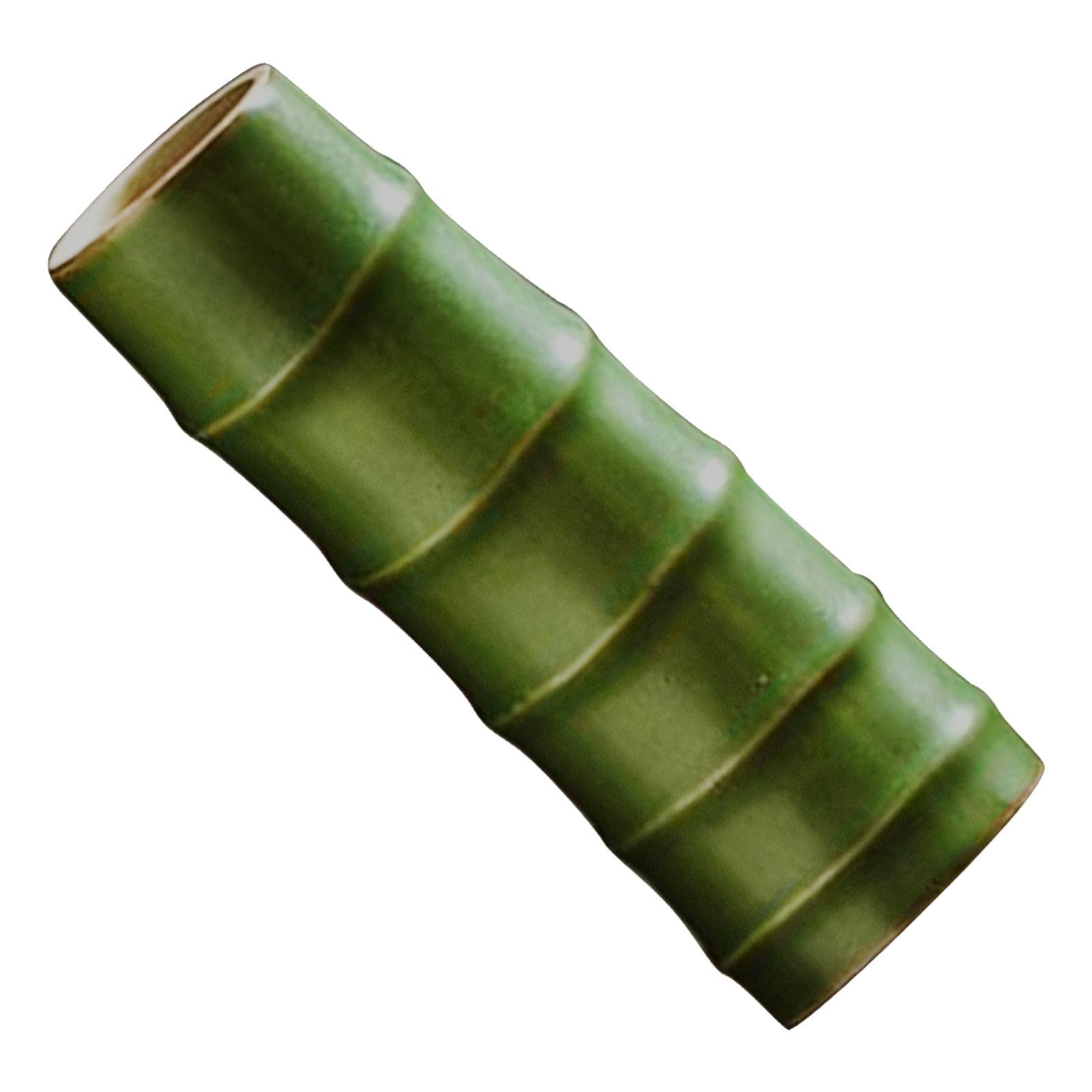 Vase en céramique vert pour décoration bureau et salon zen Alasum