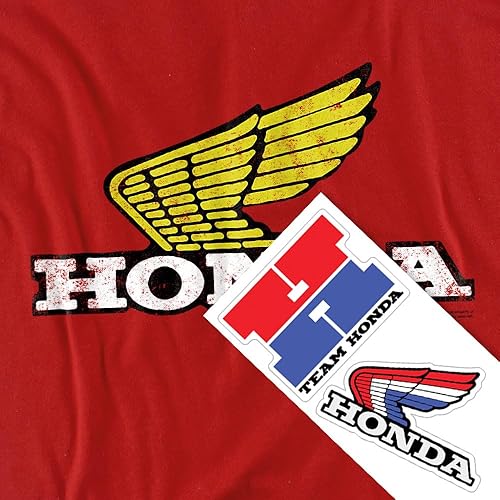 Miniatura 6 de Popfunk Honda Yellow Wing Logo Camiseta