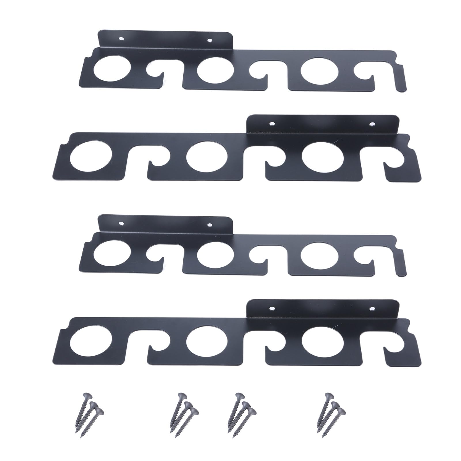 Bastones de pesca para pared y techo, soporte horizontal para cañas de pescar 6/12 para almacenamiento de pared de garaje