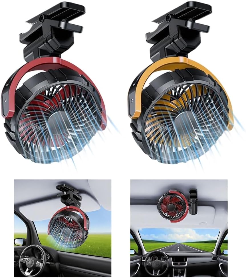 Desk Fan Small Clip on Fan Portable Cooling Fan 900 Degree Rotatable 3 Speed