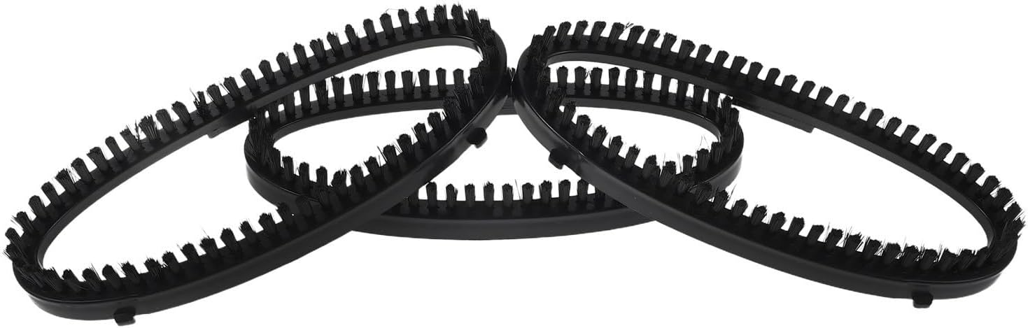 TEHAUX Garment Black Steamer Brush Head Steam for Attachment Replacement with Dust Removal Function Plastic Nozzle Clothes Home Use and Professional Laundry Services