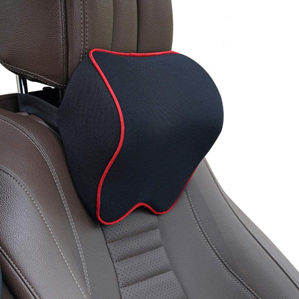 SAXTZDS Cuscino per Il Collo del poggiatesta per Auto Supporto Lombare in Memoria Traspirante, Cuscino per Cuscino per la Testa dell'auto