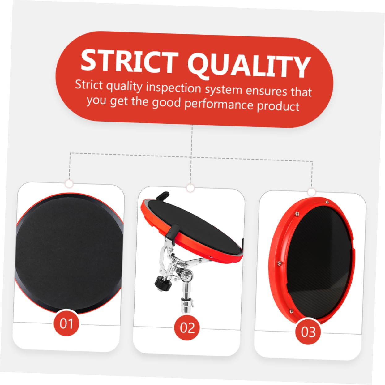 Pad Per Esercitazione Del Tamburo Muto Pastiglie Per L'Audio Del Tamburo Accessorio Per Tamburo Drum Pad Per Principianti Pad Per Pratica Del Rullante Drum Kit Per Bambini