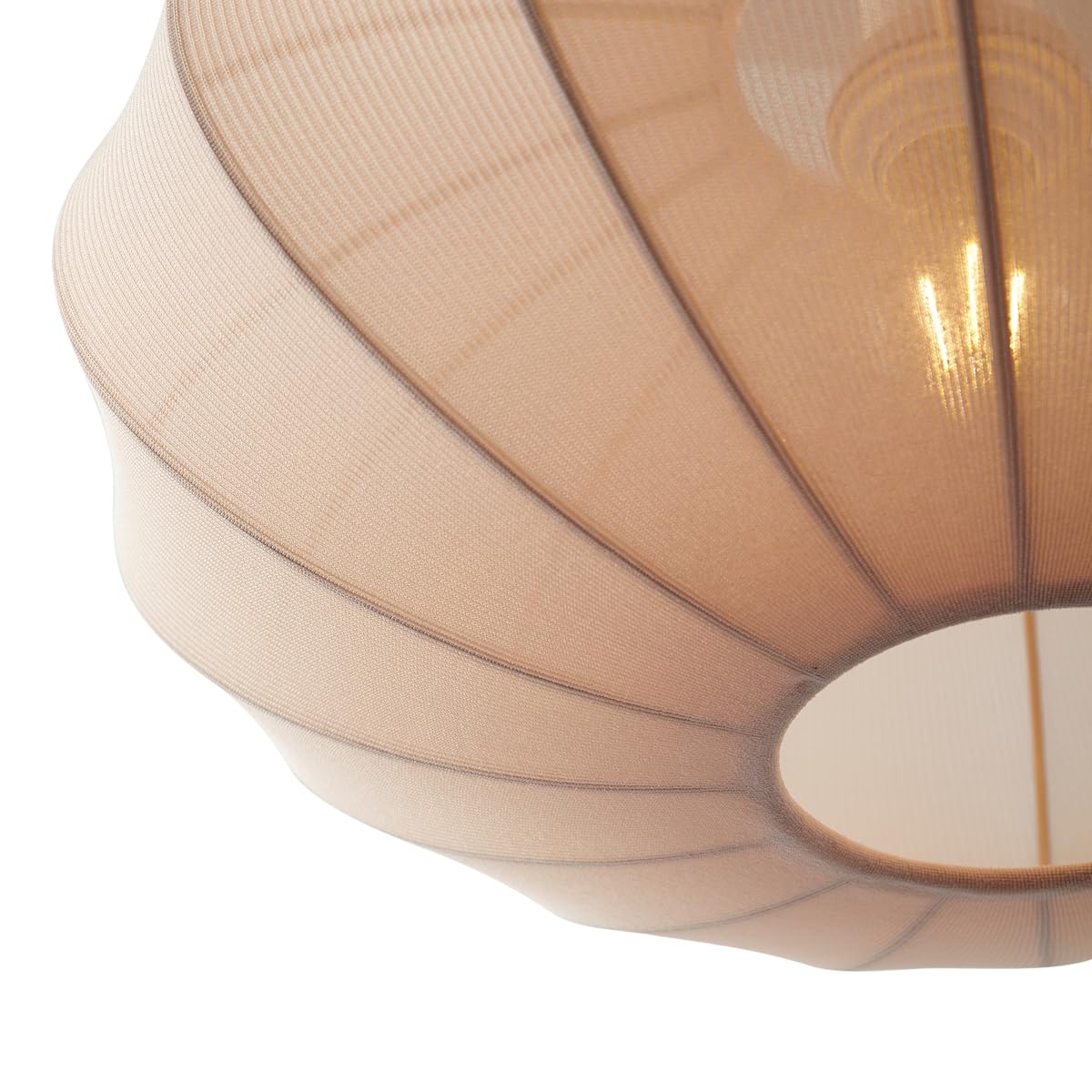 Qazqa Esstisch Japandi Pendelleuchte, Pendellampe - Bida - Beige, Rund, 3-flammig, 68cm, Ideal als Esszimmerlampe