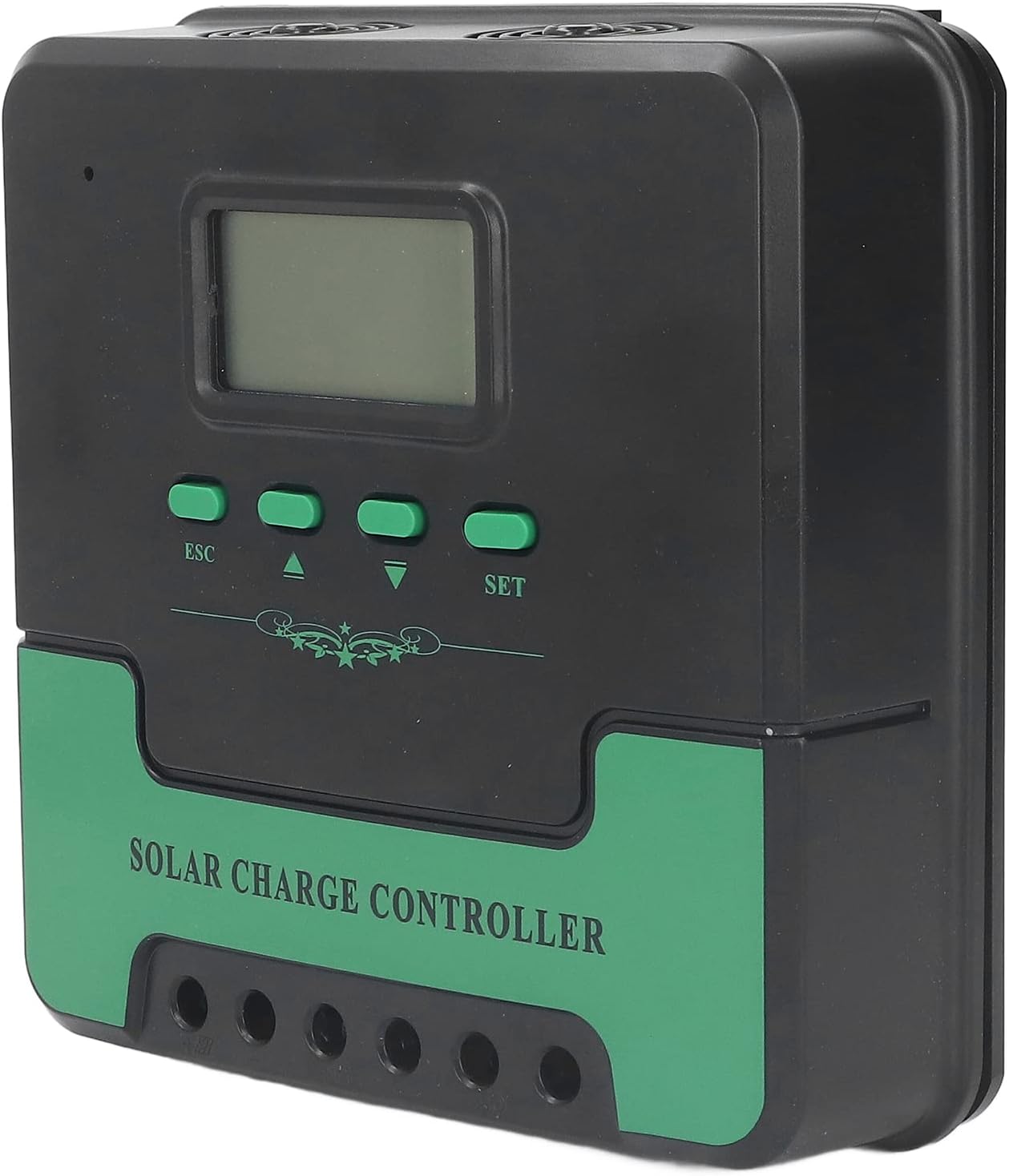 MPPT Solar Controller, 12V 24V Auto Solar Panel Regulator with LCD Display, USB Adjustable Parameter Renewable Energy Controller (40A)