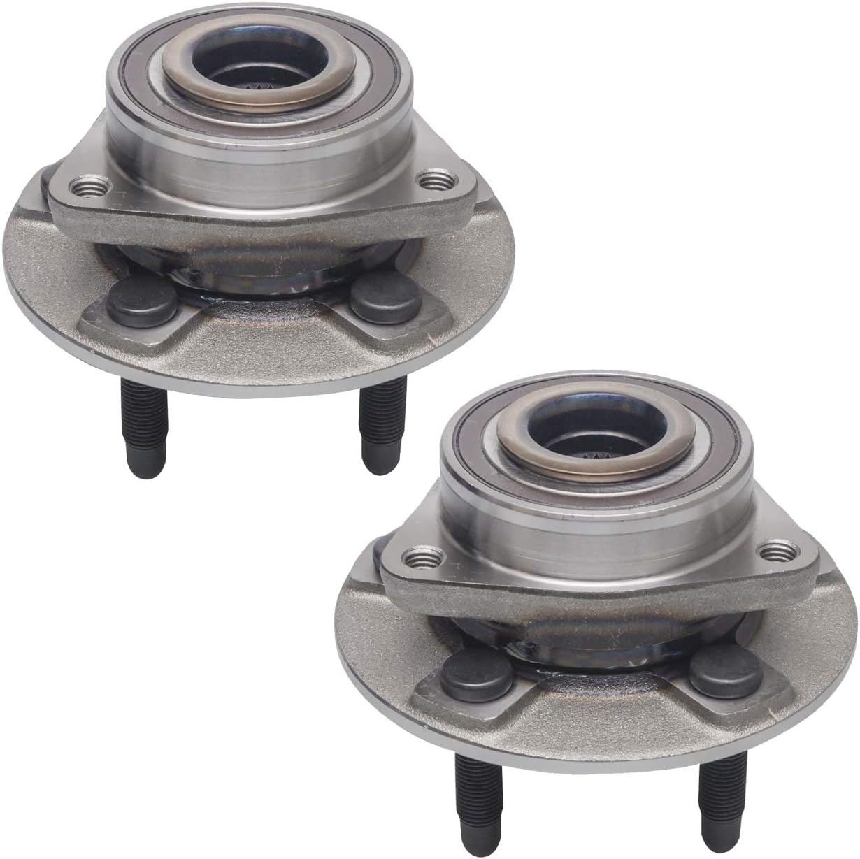 TUCAREST 513282 x2 Front or Rear Wheel Bearing and Hub Assembly Compatible with 2008-2014 Ca-dillac CTS (3.6L and 3.0L), 18-19 XTS /2010-2015 Chevy Camaro (3.6L), 18-19 Impala [5 Stud Hub w/ABS]