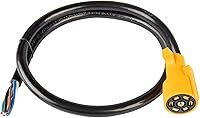 Vista 8 de MECMO - Arnés de cableado de remolque de 7 pines de 4 pies de reemplazo para RV con hoja de remolque de 7 vías resistente con conector de extremo