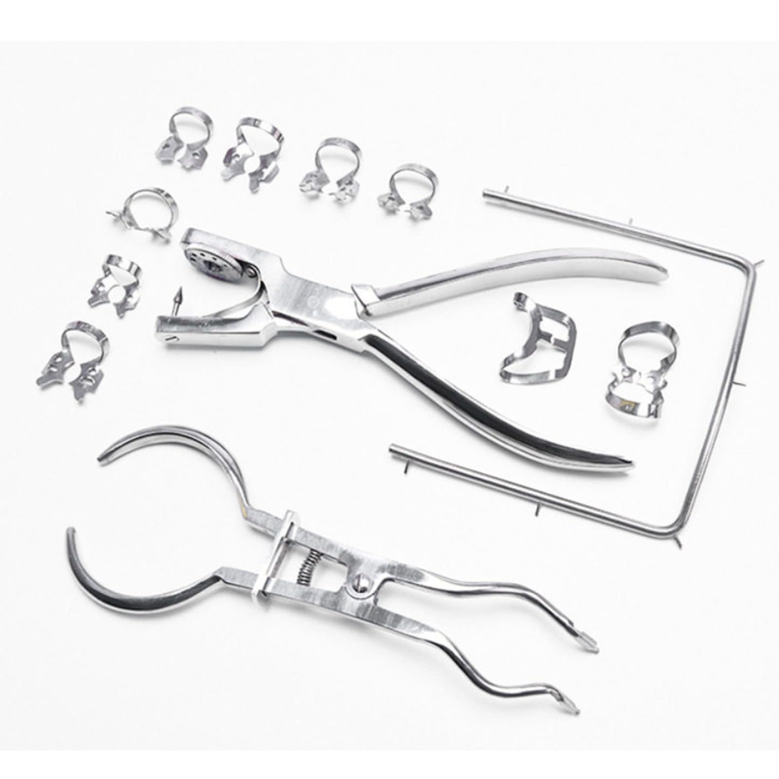 Kit di Diga Dentale Pinza Perforatrice per Diga Dentale Strumento per Barriera Dentale,A